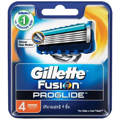Gillette Fusion Proglide - Shaving Razor Blades Cartridge - 4pcs