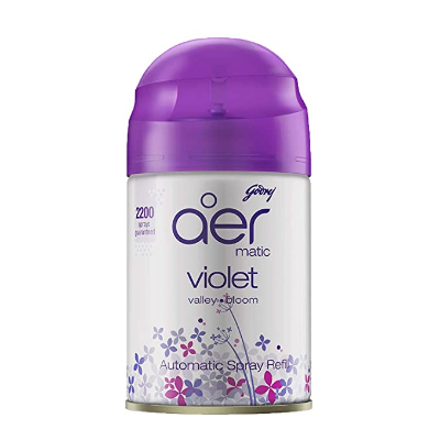Godrej Aer Matic - Automatic Air Freshener Refill Pack - Violet Valley Bloom - 225ml