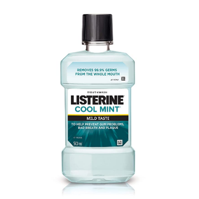 Listerine Mouthwash Liquid - Cool Mint - Mild Taste - 500ml