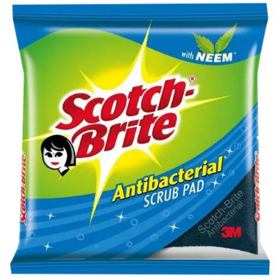 Scotch brite Scrub Pad - Anti- Bacterial - Large - 1pc